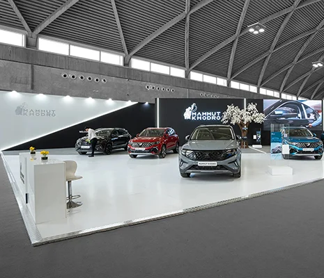   طراحی غرفه و غرفه سازی نمایشگاهی هولدینگ ماموت نمایشگاه خودرو شهر آفتاب 1402 
